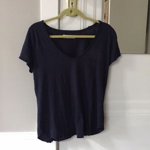 An A&F navy v neck!